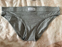 Calvin Klein內(nèi)衣女士三條裝簡約布標(biāo)ck棉質(zhì)透氣性感比基尼三角內(nèi)褲女QP3129O 66O-太空黑/椰青灰/牛乳白 3條 M 曬單實拍圖