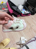卡特兔兒童涼鞋夏季嬰兒學(xué)步鞋童鞋小童洞洞機(jī)能鞋防滑寶寶沙灘包頭涼鞋 白粉 22 內(nèi)長13.5cm 腳長12.5-13.0 曬單實(shí)拍圖