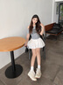 ASH女鞋2025新款拼色Addict老爹鞋潮流厚底增高復(fù)古休閑運(yùn)動(dòng)鞋 淺卡其色 37 曬單實(shí)拍圖