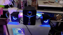 ROBERILLINE【柏林之聲】電腦音響2025年新款筆記本臺式家用客廳小音箱高品質重低音炮大喇叭唱吧話筒音響一體 品質黑【升級版】+獨立麥克風 曬單實拍圖