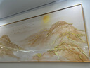 質(zhì)覺(jué)日照金山裝飾畫(huà)臥室床頭客廳茶室主臥輕奢簡(jiǎn)約高級(jí)感聚財(cái)手繪油畫(huà) 日出東方 120*30cm 曬單實(shí)拍圖