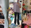 COSMICKISS孕婦褲夏季外穿闊腿褲薄款冰絲休閑直筒防蚊褲寬松不勒肚子孕婦裝 黑色/L碼 【適合110-135斤】 腰圍可調(diào)節(jié)/褲長102cm 曬單實(shí)拍圖