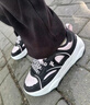 FILA FUSION斐樂潮牌WINDROUND DX專業(yè)滑板鞋女2025新款舞板鞋 黑舞鞋/雪白-TS 36 曬單實拍圖