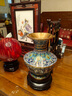 古瑤北京景泰藍花瓶蓋碗尊銅胎掐絲琺瑯家居裝飾品收藏禮品工藝擺件 蓋碗尊淺藍 曬單實拍圖