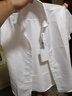 花花公子品牌男裝感冰絲涼感襯衫短袖夏季修身休閑商務免燙白色襯衣 白色 2XL 曬單實拍圖
