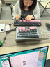 羅技（Logitech）K845機械鍵盤 有線鍵盤 辦公電腦打字鍵盤  電競游戲發(fā)光全尺寸個性化定制鍵帽 K845青軸+黑莓透光鍵帽+桌墊 曬單實拍圖