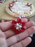 奢華喜扇秀禾服扇子新娘結(jié)婚團扇diy材料包結(jié)婚禮物送朋友成品 香檳-玉貌花容 21cm 材料包+鑲嵌高定盒+大楠竹扇架 曬單實拍圖