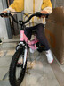 優(yōu)貝兒童自行車女孩寶寶14寸單車2-3-6-8-10歲小孩中大童公主款腳踏車 粉色 /禮包版 14寸 曬單實(shí)拍圖