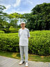 蕉下（beneunder）休閑褲子男春夏輕薄通勤高彈長褲錐型涼感戶外透氣速干AF24524M 曬單實(shí)拍圖