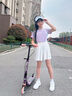 NICKYBABY女童運(yùn)動(dòng)褲裙夏季2025新款薄款兒童冰絲褲子五分大童短褲速干夏裝 18426紫色 130 cm 曬單實(shí)拍圖