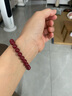 石玥珠寶收藏級全透光晶體朱砂手串本命年轉(zhuǎn)運手鏈男女士款禮物8-8.5mm 曬單實拍圖