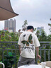 GLXLG短袖T恤男設(shè)計(jì)感蝴蝶涂鴉印花休閑半袖體恤2025新款男士夏季上衣 黑色 M 建議95-115斤 曬單實(shí)拍圖