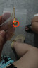 中國黃金（CHINA GOLD）黃金四葉草吊墜女足金項鏈首飾教師節實(shí)用生日禮物送女友老婆媽媽 京速達*足金吊墜約0.7-0.8g【輕版-贈銀鏈】 曬單實(shí)拍圖