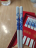 唐宗筷 青花凝蕾陶瓷筷子5雙裝 耐高溫易清洗不變形防霉高檔送禮C1330 曬單實(shí)拍圖