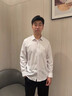 杉杉純色男士長(zhǎng)袖襯衫四季新款棉質(zhì)舒適透氣休閑白襯衣挺闊垂順上衣 曬單實(shí)拍圖