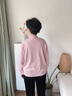 恒源祥洋氣媽媽春裝2025新款上衣假兩件針織小衫中老年女假開(kāi)衫薄毛衣 粉色 M 建議85-100斤 曬單實(shí)拍圖