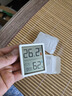 得力（deli）室內(nèi)電子溫濕度計(jì)/表辦公家用壁掛桌面嬰兒房辦公用品兒童老人生日禮物帶時(shí)間+表情顯示LE517 曬單實(shí)拍圖