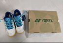 YONEX尤尼克斯羽毛球鞋yy入門級訓(xùn)練減震動力墊男女SHB101CR 白/藍41碼 曬單實拍圖