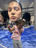 迷你巴拉女童褲子打底褲寶寶親膚高彈柔軟透氣長褲【莫代爾A類】 淺花灰00202 100 曬單實拍圖