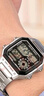 卡西歐（CASIO）男表小方塊電子表 運(yùn)動(dòng)手表學(xué)生手表 多功能防水男士手表 小方表鋼帶AE-1200WHD-1A 曬單實(shí)拍圖