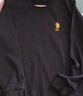 U.S. POLO ASSN.衛(wèi)衣男春秋季新款圓領(lǐng)運(yùn)動(dòng)休閑服外套保羅男士t恤上衣服黑L 曬單實(shí)拍圖