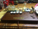 季慕家新款實(shí)木茶盤家用整塊長(zhǎng)方形簡(jiǎn)約功夫茶具套裝排水中式客廳 逝水茶盤----50*28*3.5 曬單實(shí)拍圖