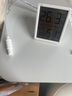 得力（deli）室內(nèi)電子溫濕度計(jì)/表辦公家用壁掛桌面嬰兒房辦公用品兒童老人生日禮物帶時(shí)間+表情顯示LE517 曬單實(shí)拍圖