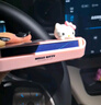 Hello Kitty汽車臨時停車手機號碼牌挪車電話牌擺件車上車載隱藏式移車牌女 凱蒂貓 黑【新款大公仔】6組數(shù)字 曬單實拍圖