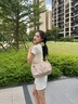 高爾夫（GOLF）單肩斜挎包女時(shí)尚包包女包通勤百搭ipad包防潑水手機(jī)包生日禮物女 果仁杏 曬單實(shí)拍圖
