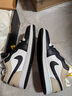 耐克NIKE男子休閑鞋喬丹AJ1 JORDAN 1運(yùn)動(dòng)鞋 553558-153米黑40.5 曬單實(shí)拍圖