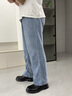 貴之步皮鞋男士牛皮休閑正裝鞋商務(wù)西裝德比鞋子男 G655 黑色 43  曬單實(shí)拍圖