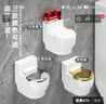 煙灰缸廁所壁掛式個性帶蓋高顏值創(chuàng)意浴室馬桶家用辦公室防飛灰 白色【馬桶煙灰缸】 曬單實拍圖