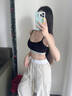 都市麗人莫代爾無痕交叉美背運(yùn)動(dòng)內(nèi)衣女小胸聚攏薄款背心防下垂文胸套裝 曬單實(shí)拍圖