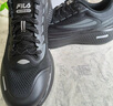 斐樂(lè)（FILA）柔云3路跑鞋男鞋2025夏季新款透氣緩震運(yùn)動(dòng)鞋體測(cè)跑步鞋 黑-BK 41 曬單實(shí)拍圖
