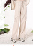 駱駝（CAMEL）冰感防曬工裝女款休閑戶外運(yùn)動長褲子 Y25BAVLZ006 米白色 L 曬單實(shí)拍圖