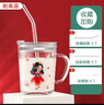 btif家用水杯兒童牛奶杯吸管玻璃杯帶刻度杯子沖奶粉寶寶喝奶杯  曬單實拍圖