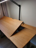 小半電動(dòng)升降書(shū)桌中古櫻桃木辦公桌電腦桌家用站立工作臺 曬單實(shí)拍圖