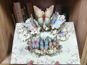 UNIGIFT新款教師節(jié)祝福立體3d賀卡花朵蝴蝶高顏值成品手工卡片ins風禮物 新花朵蝴蝶 曬單實拍圖