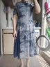俞兆林（YUZHAOLIN）媽媽夏裝洋氣高貴改良旗袍連衣裙中老年女裝夏季新款國風裙子女裝 綠色 XL  供參考100斤內(nèi) 曬單實拍圖