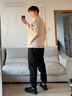 奧迪馳 AODELZ休閑鞋男款2025秋季新款潮流真皮軟底休閑皮鞋男透氣運動板鞋潮鞋 黑色 42 曬單實拍圖
