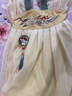 安妮優(yōu)兒（Anneyol）漢服女童夏季薄款連衣裙2025超仙兒童新款女寶寶夏款古風(fēng)唐裝裙子 黃色 130 曬單實拍圖
