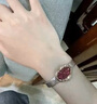 上海女士手表女 繁花聯(lián)名女表 小金表 輕奢復(fù)古七夕禮物送女友 S2700 【復(fù)古時尚】酒紅盤編織鏈 曬單實拍圖