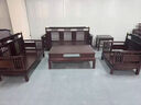 木品霄新中式全實(shí)木烏金木沙發(fā)組合冬夏兩用中國(guó)風(fēng)高端別墅輕奢家具套裝 1+1+3+茶幾+方幾+電視柜 曬單實(shí)拍圖