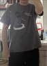 安初夏青少年夏季短袖t恤男潮流套裝休閑運(yùn)動痞帥穿搭學(xué)生衣服兩件套 深灰色純棉短袖+黑休閑褲【兩件 XL 建議120-140斤 曬單實(shí)拍圖