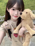 LDBE花朵印花短袖t恤女夏季高級感寬松美式復古修身顯瘦正肩體恤上衣 燕麥灰 L 【110-120斤】 曬單實(shí)拍圖