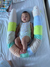 睡眠方程式天資兒童枕頭寶寶嬰兒硅膠枕透氣可水洗6月1歲3歲6歲+ 藍 純色 N3-枕高3cm-建議身高65-100cm 曬單實拍圖