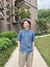 卡賓（CABBEEN）【涼感牛仔】男裝 滿印老花襯衫25夏季新款短袖襯衣外套上衣 蔚藍(lán)色47 2XL /185/54 曬單實(shí)拍圖