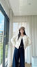 雅鹿輕薄款女士羽絨服2025秋冬新款時尚圓領(lǐng)輕盈保暖疊穿寬松外套 米白 M 建議90-125斤 曬單實(shí)拍圖
