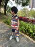 迪士尼（Disney）哪吒衣服男童無袖套裝夏季條紋背心2025新款帥氣男寶寶夏款兩件套 綠色 亮燈 100 cm(建議90-98cm 2-3周歲） 曬單實拍圖