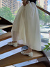 Lily Wei【霧隱春山】甜美蕾絲蝴蝶結(jié)單鞋舒適透氣仙女風(fēng)單鞋大碼 象牙白 31 曬單實(shí)拍圖